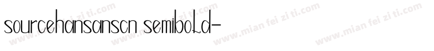 sourcehansanscn semibold字体转换